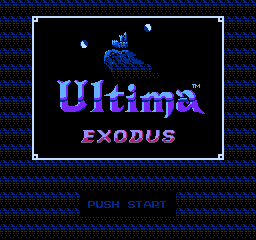 Ultima III: Exodus title screenshot
